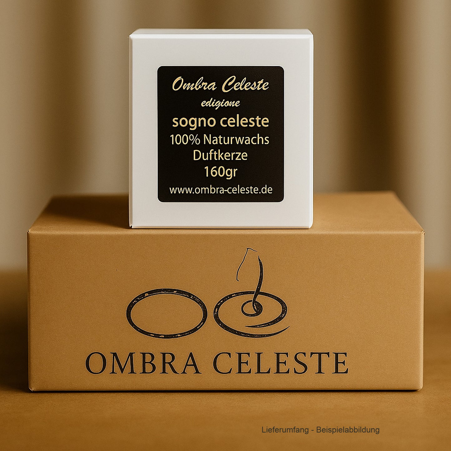 Ombra Celeste Duftkerze diciannove - Zimt, Amber, Moschus - vegan & handgegossen