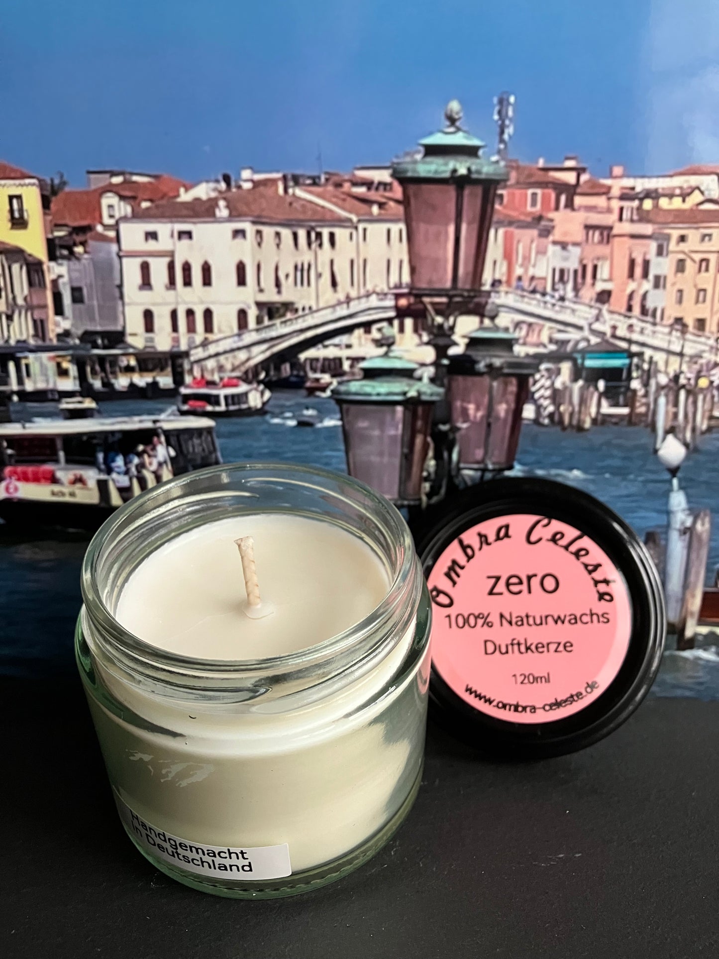 Ombra Celeste zero 120 Duftkerze 100% Naturwachs & Vegan