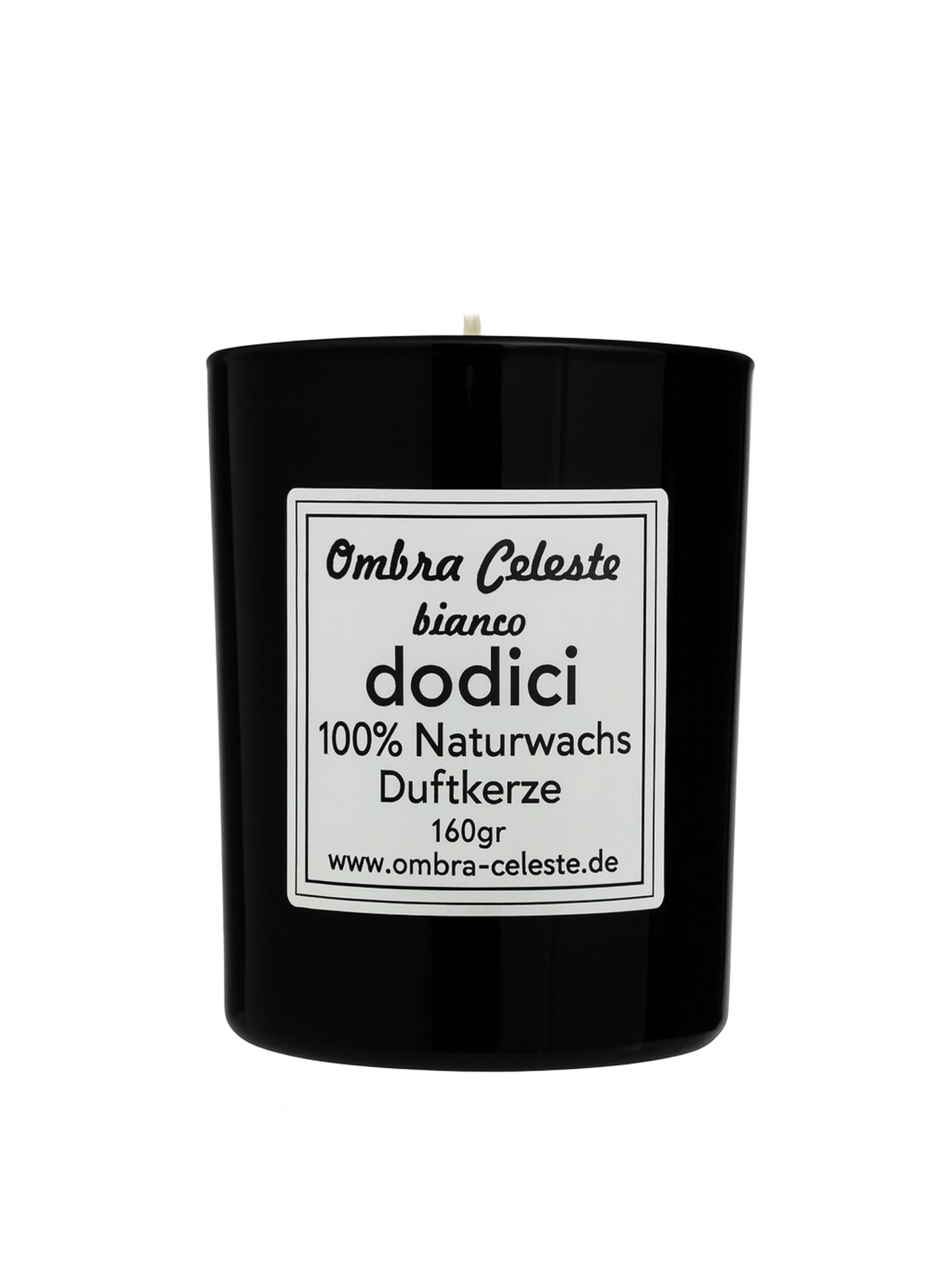 Ombra Celeste Duftkerze dodici bianco - Bergamotte, Jasmin, Ylang-Ylang, Amber - vegan