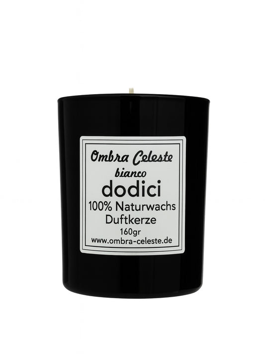 Ombra Celeste  Duftkerze dodici bianco - Bergamotte, Jasmin, Ylang-Ylang, Amber - vegan