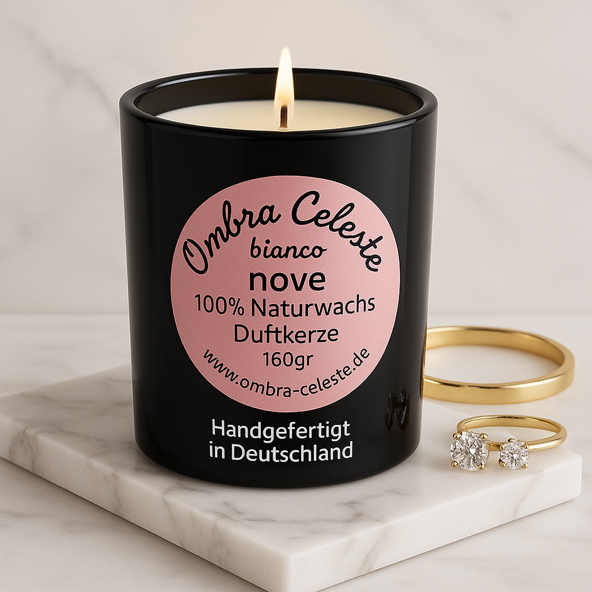 Duftkerze nove von Ombra Celeste – energetisierend & beruhigend zugleich
