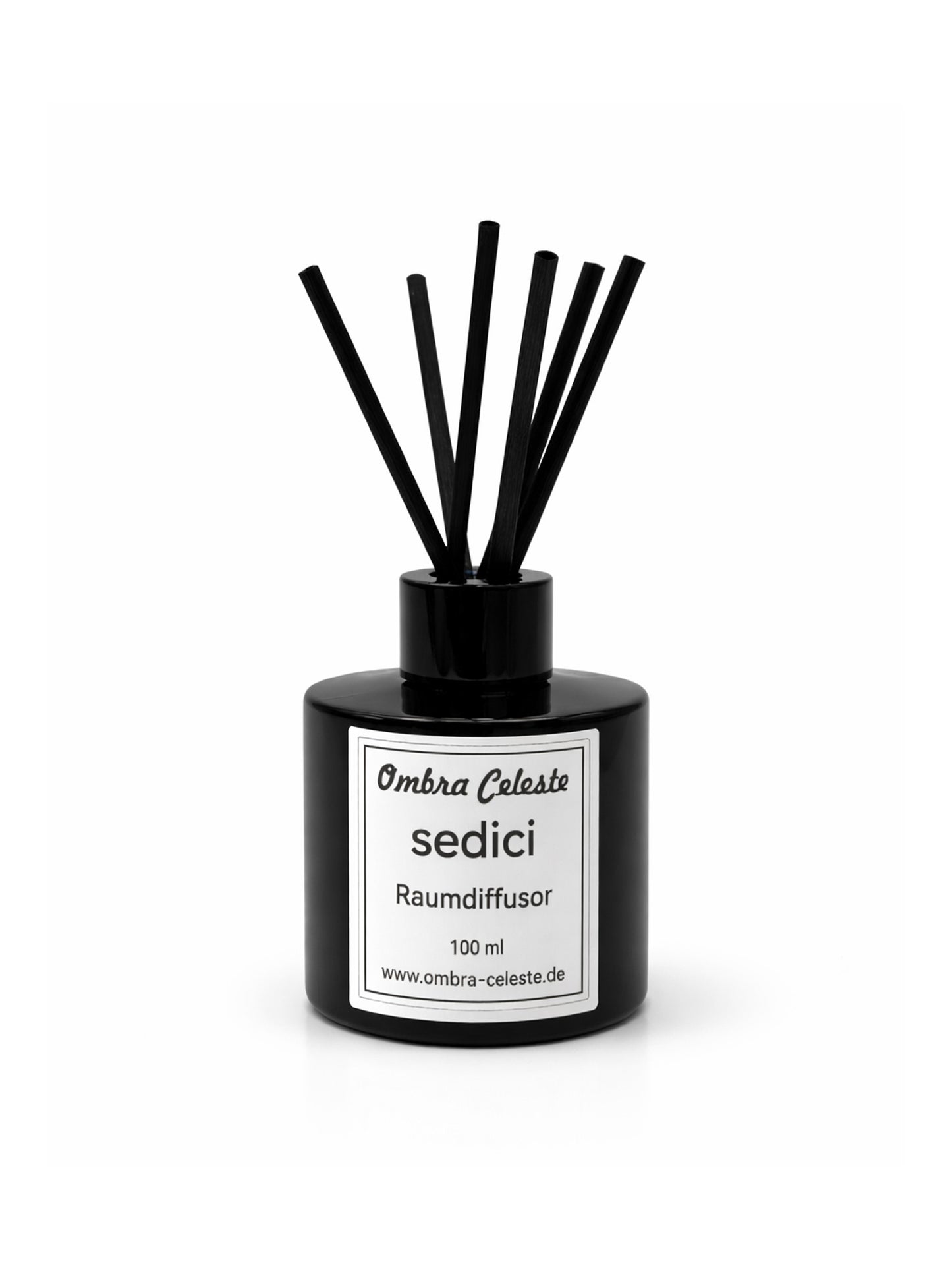 Ombra Celeste Raumdiffusor sedici auf weißem Hintergrund