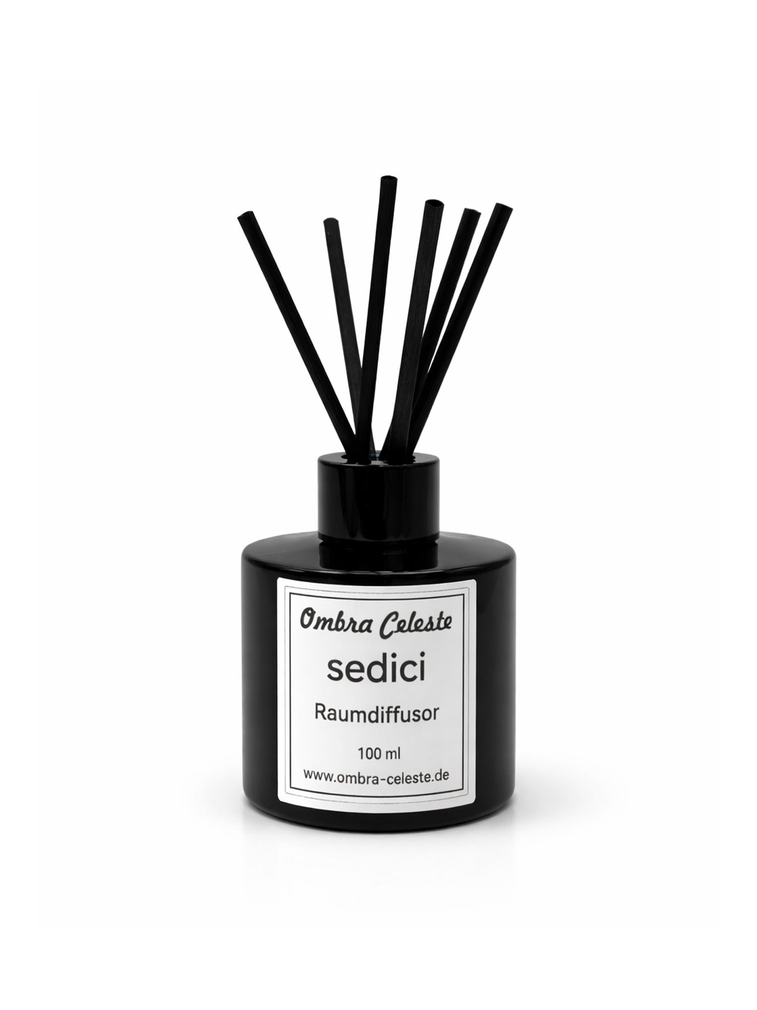 Ombra Celeste Raumdiffusor sedici auf weißem Hintergrund