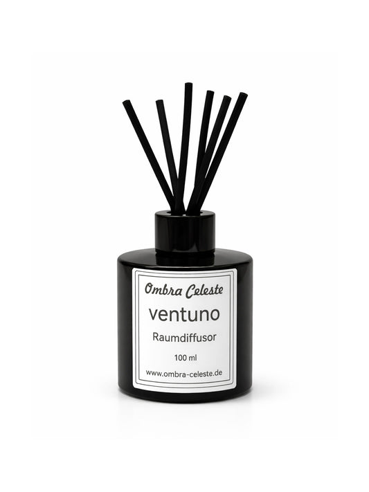 Ombra Celeste Raumdiffusor sedici auf weißem Hintergrund