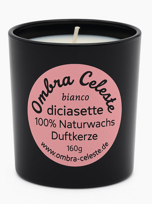 Ombra Celeste Duftkerze diciasette - Safran, Sandelholz, Cashmeran, Vanille - vegan & handgegossen